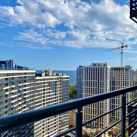 Apartment жк атмосфера вид на море, балкон і тераса
